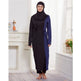 Black Women's Arab 2 Pieces Sets Long Sleeve Top Dress and Pants Abaya Outfits - EX-STOCK CANADA