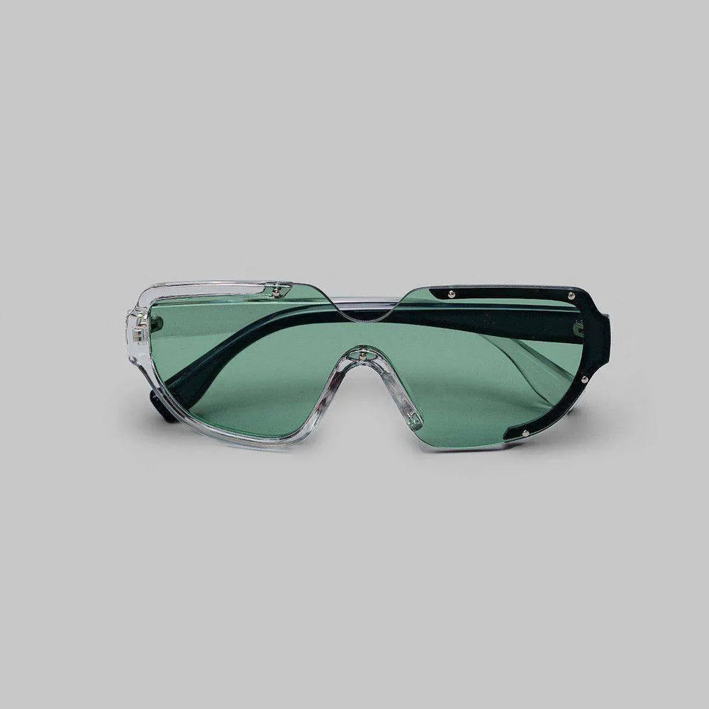 Bored Wear Asymmetrical Green Glasses - EX-STOCK CANADA