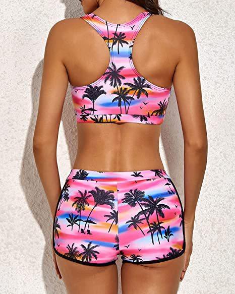 Boxer Three-piece Seaside Vacation Beach Swimsuit - EX-STOCK CANADA