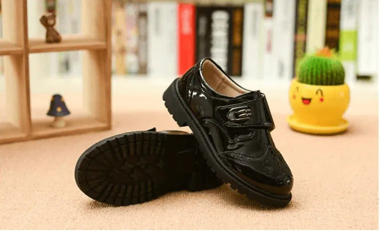 Boys' Leather Shoes, Children's Shoes, British Casual Single Shoes, Student Performance Shoes - EX-STOCK CANADA