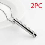 Breathing Necklace Adjustable Breathing Relieve Pressure Ornament Stainless Steel Decompression Jewelry - EX-STOCK CANADA