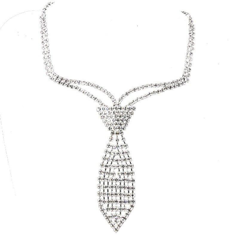 Bridal Wedding Party Rhinestone Choker Necklace for Women. - EX-STOCK CANADA