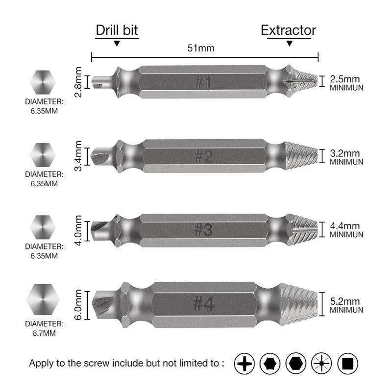 Broken Wire Extractor Screw Removal Tool Set - EX-STOCK CANADA