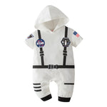 Space Suit Summer  Long-sleeved Jumpsuit Holiday Pullover Clothes Baby boy Astronaut costume