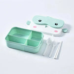 Cute Cartoon Plastic PP Bento Portable Lunch Box for Kids