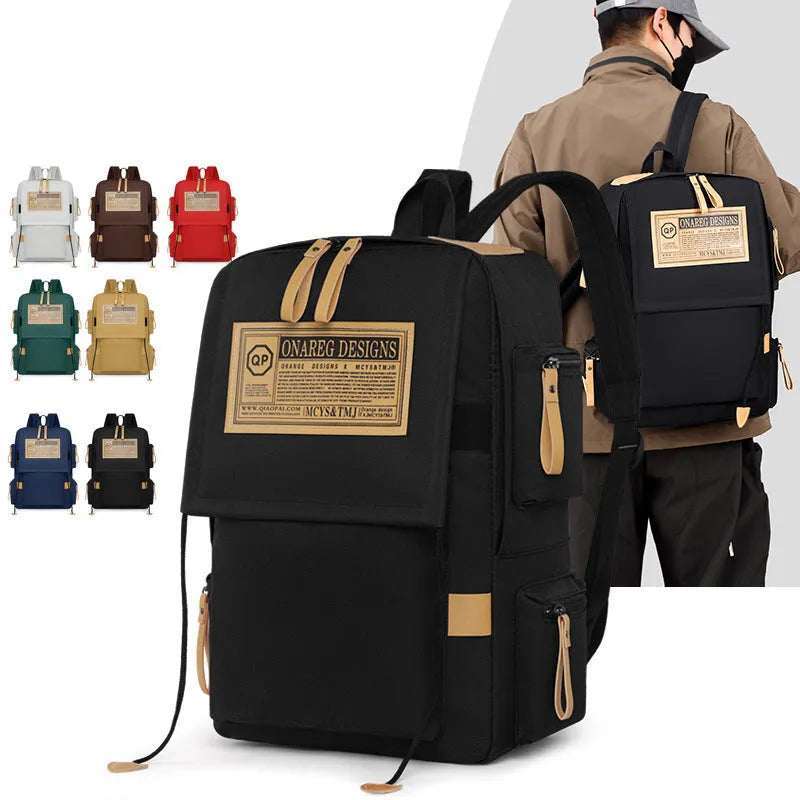 INS Fashion Backpack Männer Mehrfachkapazitäts Reisebag Frauen Junior High School Schülern Schoolbag