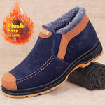 Men's Traditional Cotton Shoes Warm With Velvet Winter Boot