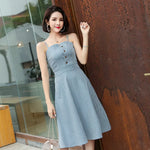 Women Summer Ins Super fashion Skirt dress  Spaghetti strap Midi skater dress