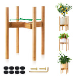 Buy Indoor And Outdoor Wooden Bamboo Flower Pot Stand