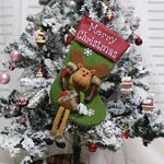 2024 Año Nuevo Xmas Big Setings Decoraciones Navidad 3D Plush Big Big Christmas Árbol de navidad Suministros de decoración de decoración