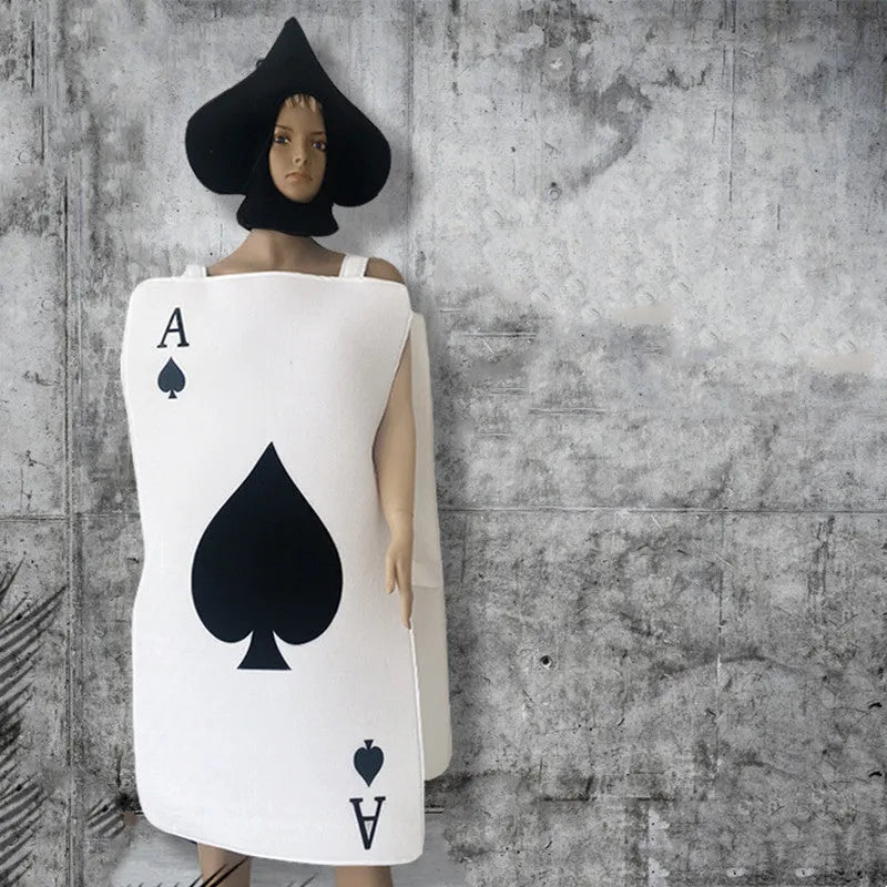 Unisex Poker Playing card costume Fun game costume