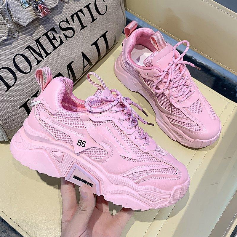 Candy-colored Thick-soled Increase Fashion Sneakers Women - EX-STOCK CANADA