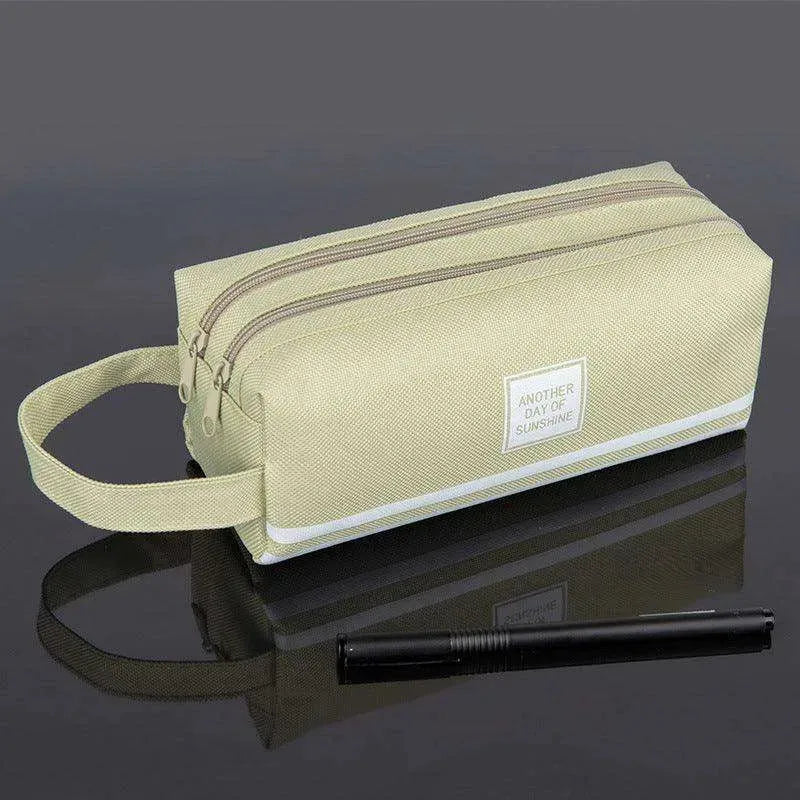 Canvas Double-Layer Stationery Box For Junior High School Students - EX-STOCK CANADA