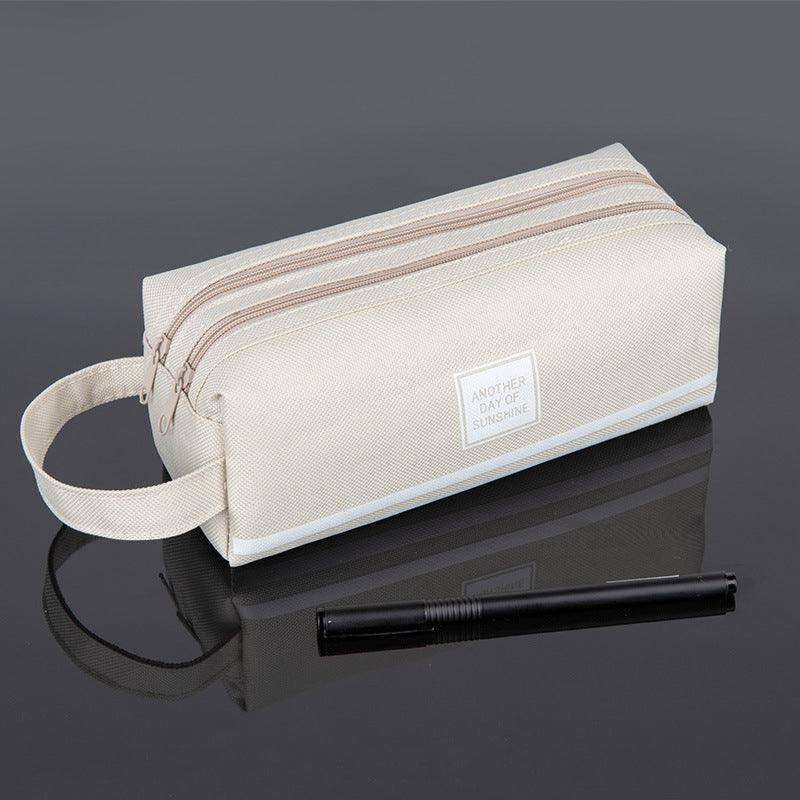 Canvas Double-Layer Stationery Box For Junior High School Students - EX-STOCK CANADA