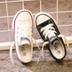 Canvas shoes non-slip casual shoes student parent-child shoes new baby shoes white shoes - EX-STOCK CANADA