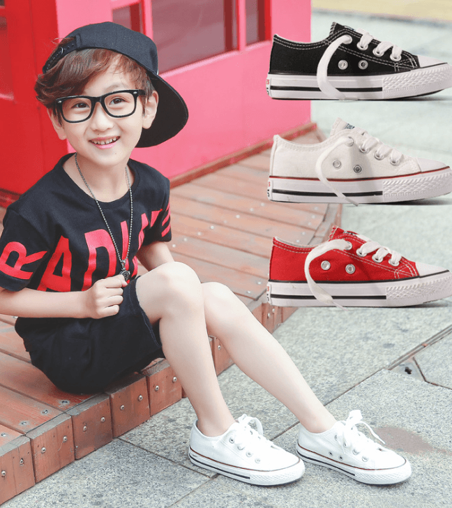 Canvas shoes non-slip casual shoes student parent-child shoes new baby shoes white shoes - EX-STOCK CANADA