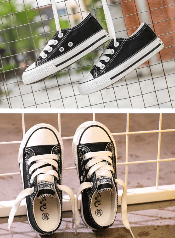 Canvas shoes non-slip casual shoes student parent-child shoes new baby shoes white shoes - EX-STOCK CANADA