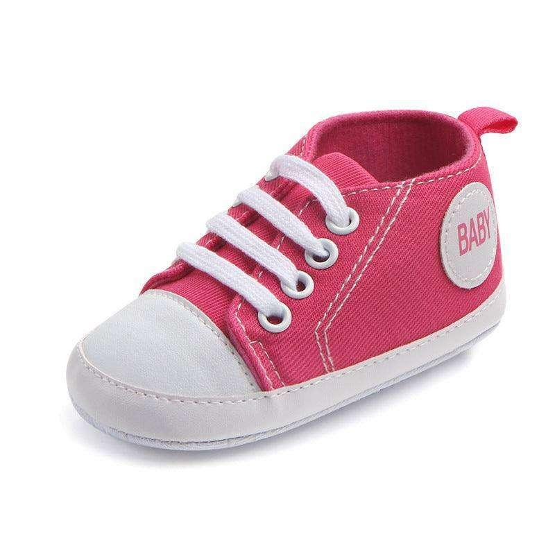 Canvas Sports Sneakers Baby First Walkers Soft Sole Anti-slip Shoes - EX-STOCK CANADA