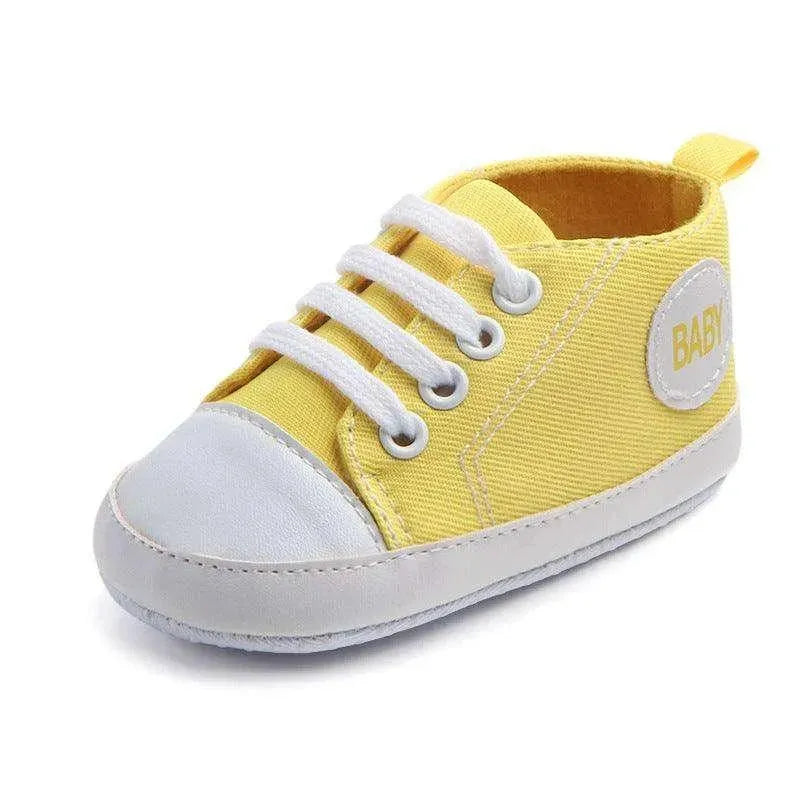 Canvas Sports Sneakers Baby First Walkers Soft Sole Anti-slip Shoes - EX-STOCK CANADA