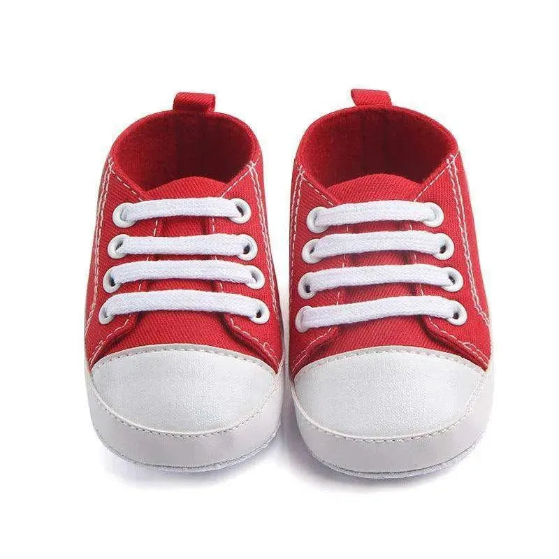 Canvas Sports Sneakers Baby First Walkers Soft Sole Anti-slip Shoes - EX-STOCK CANADA