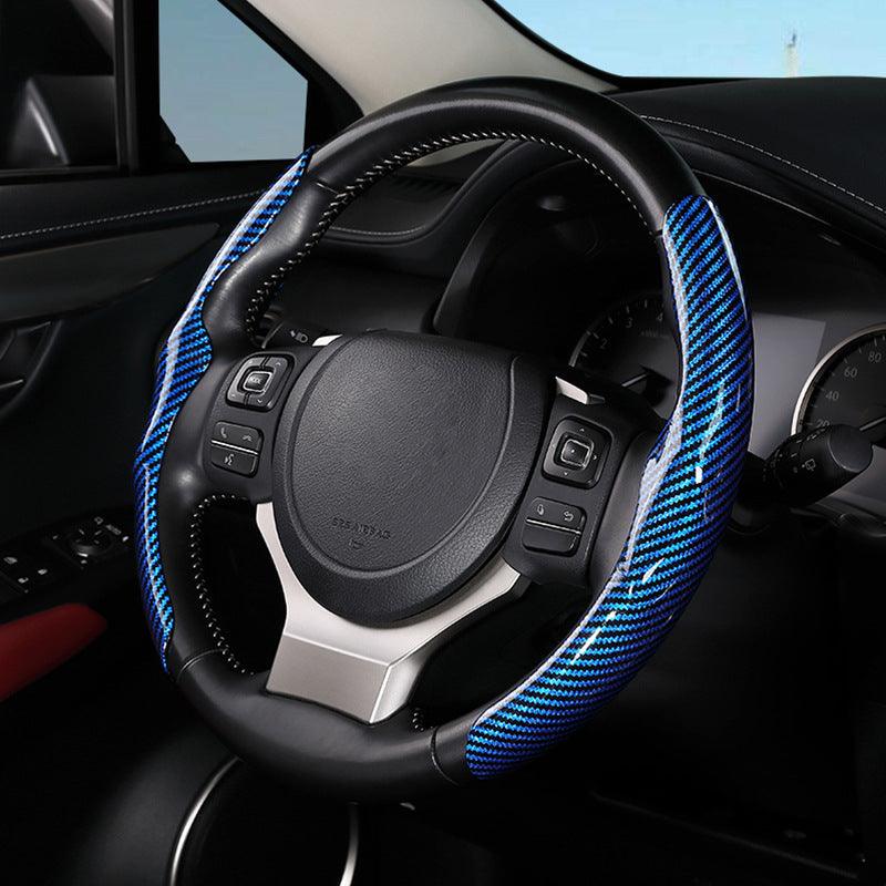 Car Carbon Fiber Pattern Glossy Car Steering Wheel Cover - EX-STOCK CANADA