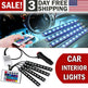 Car Interior Lights Neon Atmosphere RGB LED Strip Bar Car Decor Lighting Lamp US - EX-STOCK CANADA