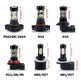 Car Lights Styling High Power 6000K White LED Fog Bulbs H10 Socket - EX-STOCK CANADA