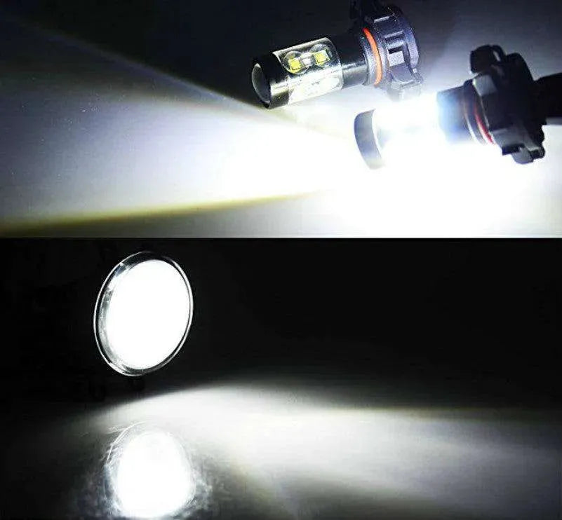 Car Lights Styling High Power 6000K White LED Fog Bulbs H10 Socket - EX-STOCK CANADA