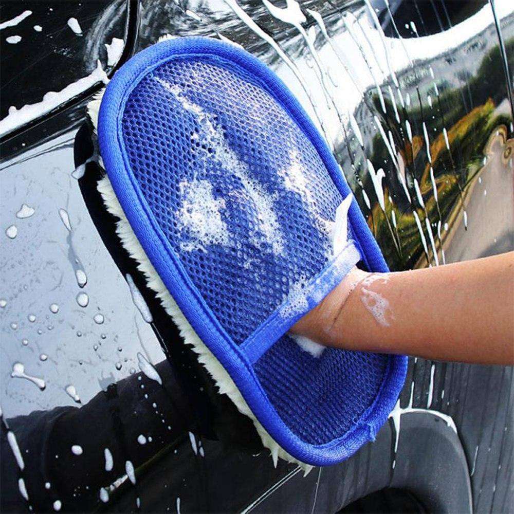 Car wash gloves for car & motorcycle care: soft hair type cleaning tools - EX-STOCK CANADA