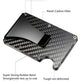 Carbon Fiber Blocking Slim Money Clip RFID Card Holder Metal Men Wallet Gift - EX-STOCK CANADA