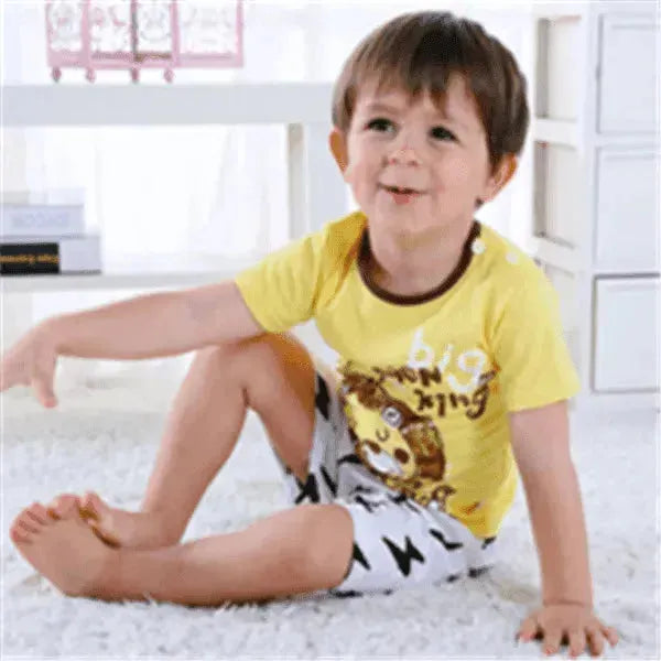 Cartoon Clothing Baby Boy Summer Clothes T-shirt Baby Girl Casual Clothing Sets - EX-STOCK CANADA