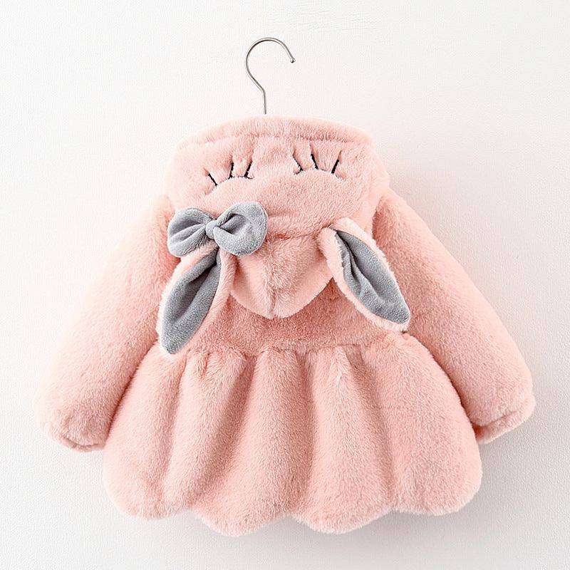 Cartoon Coat Hooded Baby Girl Toddler Fur - EX-STOCK CANADA
