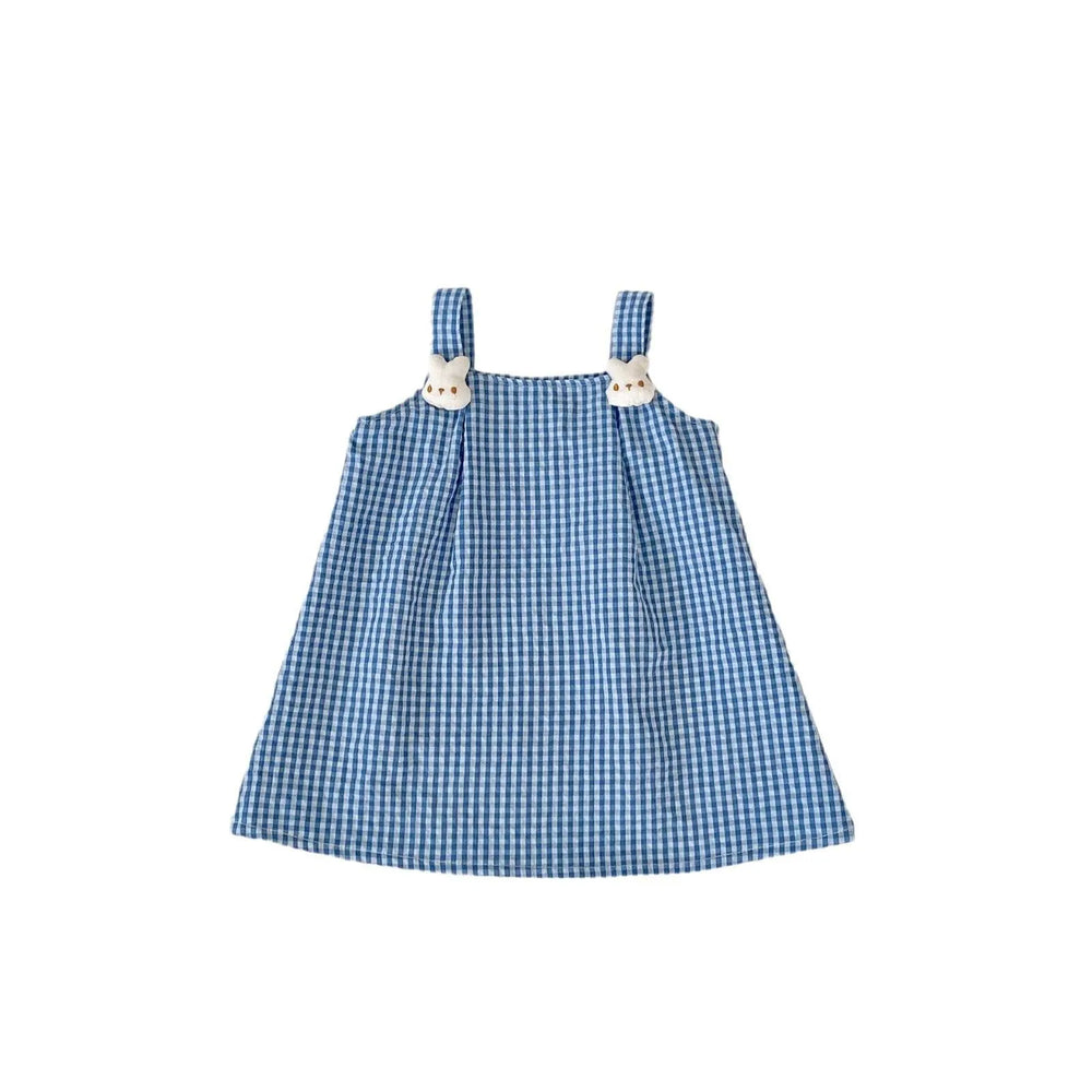 Cartoon Suspender Plaid A- Line Skirt - EX-STOCK CANADA