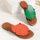 Casual Color-matching Clip-toe Sandals Summer Outdoor Personalized Flat Flip Flop Slippers For Women. - EX-STOCK CANADA