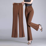 Casual High-Waisted Wide-Leg Cropped Pants for Women - EX-STOCK CANADA