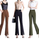 Casual High-Waisted Wide-Leg Cropped Pants for Women - EX-STOCK CANADA