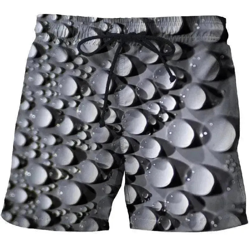 Casual Shorts With Printed Pockets On Both Sides - EX-STOCK CANADA