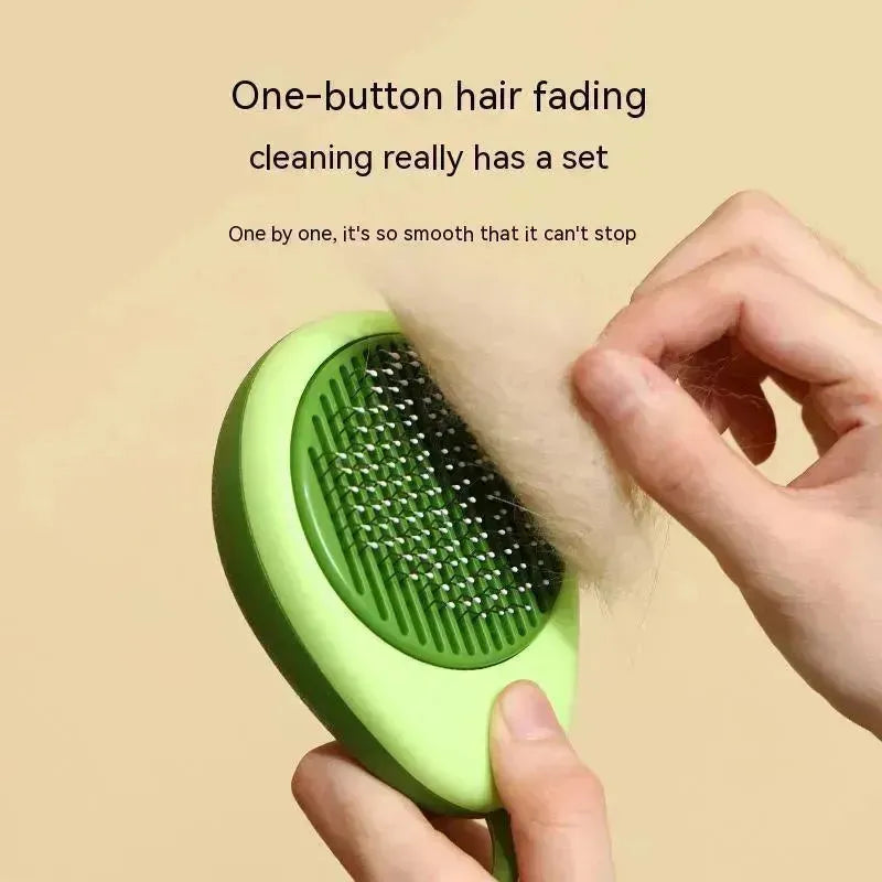 Cat Brush Hair Remover Cleaning Avocado Shaped Dog Grooming Tool Pet Combs Brush Stainless Steel Needle Pet Cleaning Care - EX-STOCK CANADA