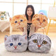 Cat Pillow Car Cushion Cute Cat Shape Nap Seat Plush Toy - EX-STOCK CANADA