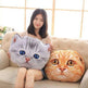 Cat Pillow Car Cushion Cute Cat Shape Nap Seat Plush Toy - EX-STOCK CANADA