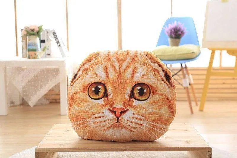 Cat Pillow Car Cushion Cute Cat Shape Nap Seat Plush Toy - EX-STOCK CANADA