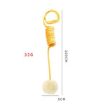 Cat Toy Self-Hi Sucker Spring Rabbit Hair Ball Interactive Play Pet Supplies Interactive Toys - EX-STOCK CANADA