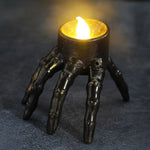 Halloween Skull Skeleton Hand Flameless Candle decor prop