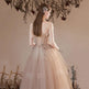 Champagne-colored Host Starry Sky Toasting Dress With Strapless - EX-STOCK CANADA