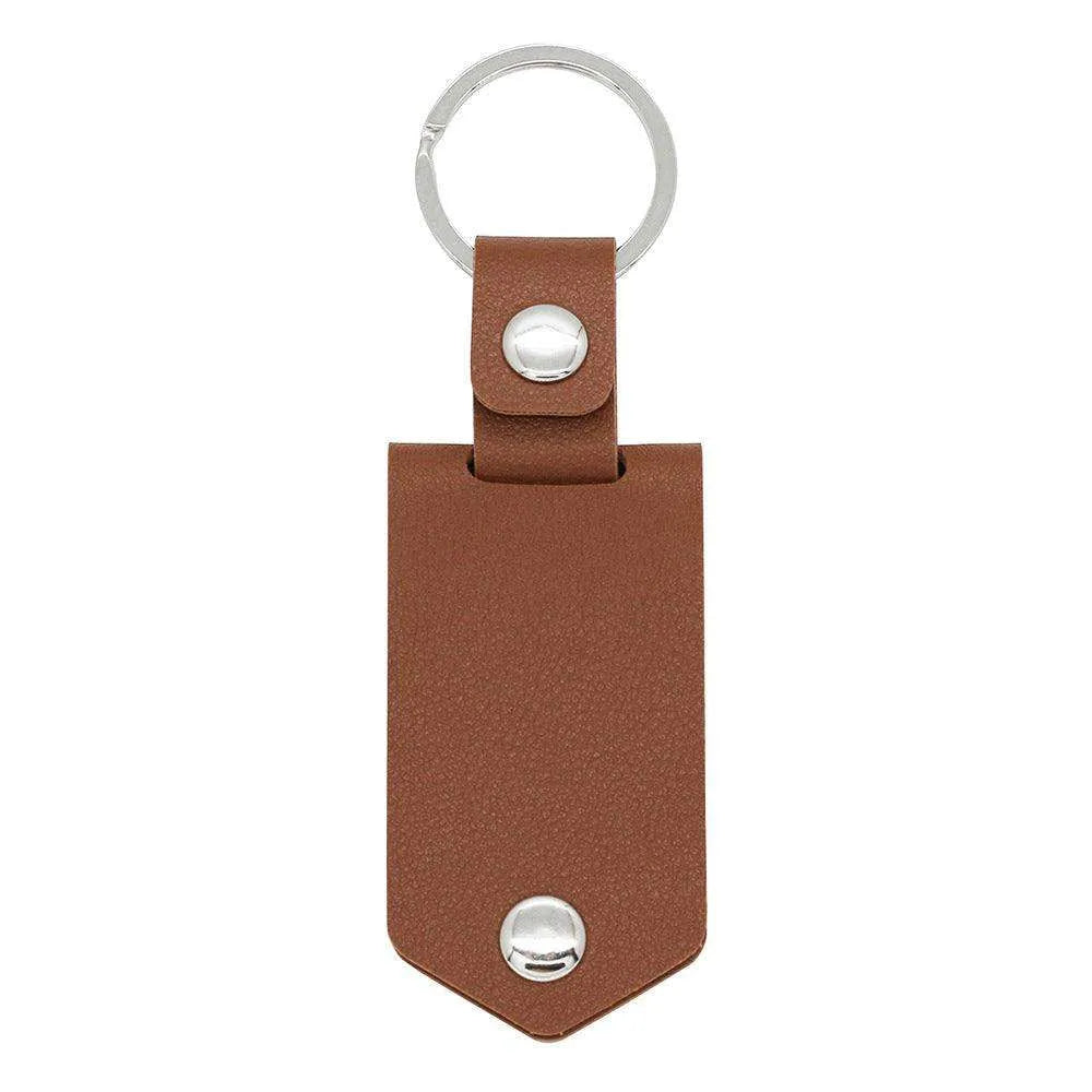 Chick & Unique Leather Photo Stainless steel UV Color Printed Keychain - EX-STOCK CANADA