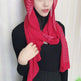 Chiffon Silver Diamond Fashion Arab Scarf - EX-STOCK CANADA