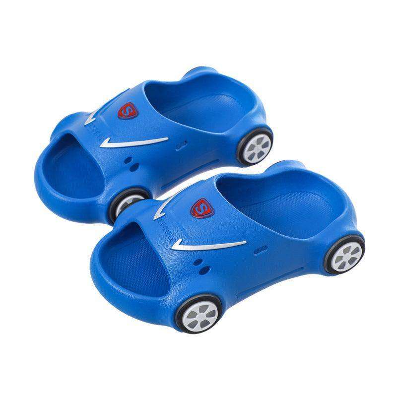 Children's Cartoon Car Glowing Sandals: Anti-Slip Luminous Beach Shoes - EX-STOCK CANADA