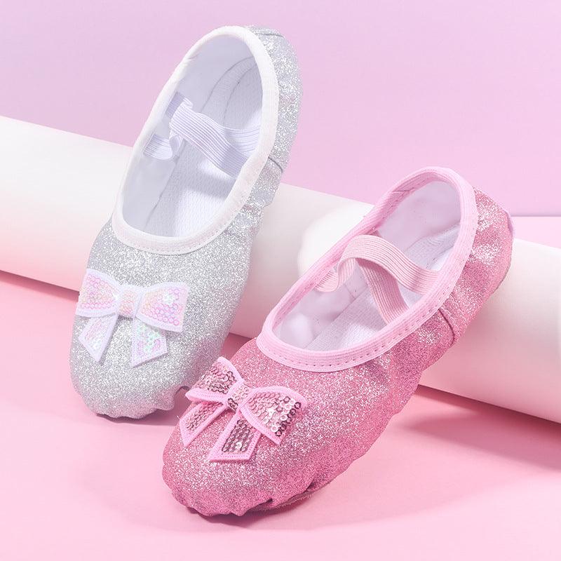 Children's Dance Soft Bottom Training Shoes Kids Ballet Shoes - EX-STOCK CANADA