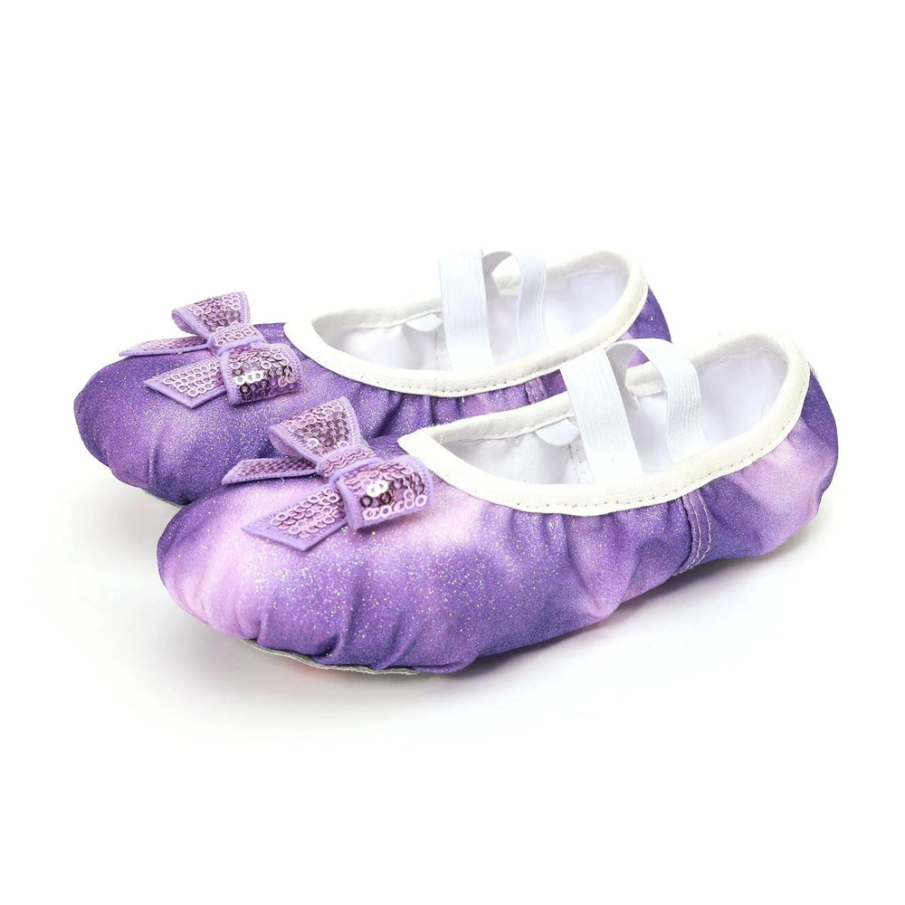 Children's Dance Soft Bottom Training Shoes Kids Ballet Shoes - EX-STOCK CANADA