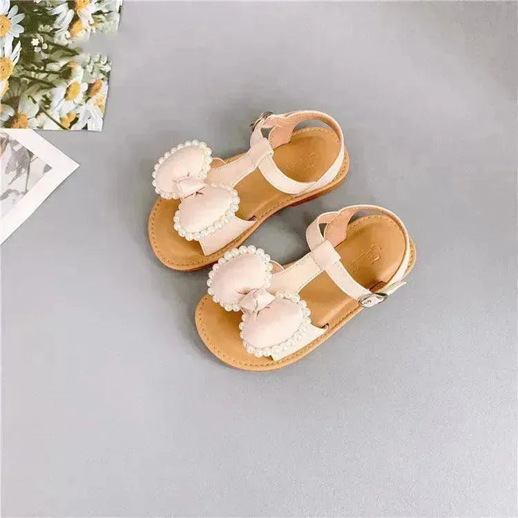 Children'S Fashion Korean Girls Casual Sandals Bowknot Velcro Kids Shoes - EX-STOCK CANADA